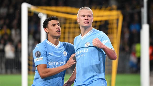 Haaland double helps City to nervy win over Young Boys in Switzerland