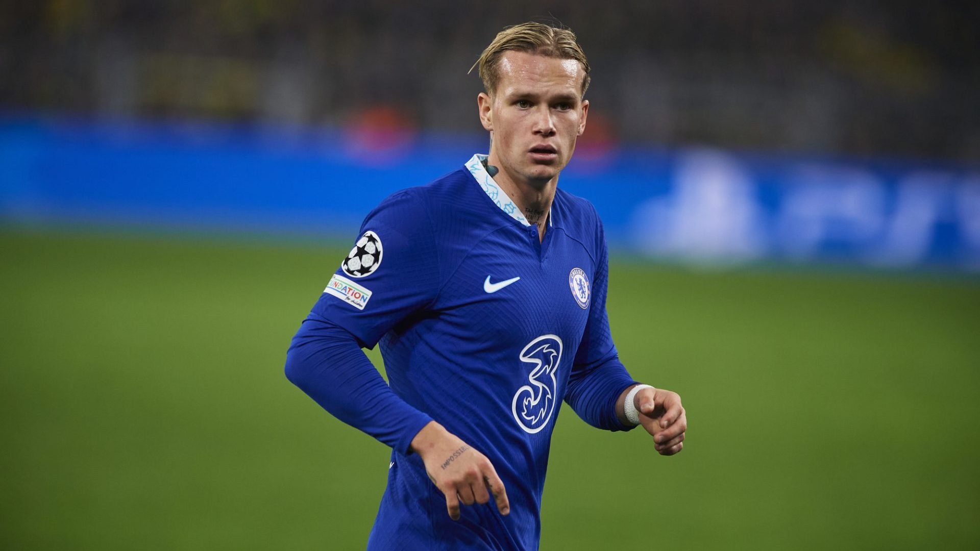 DORTMUND, GERMANY – 15.02.23: Mykhailo Mudryk during the match of UEFA Champion League Borussia Dortmund vs FC Chelsea
