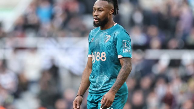 Antoine Semenyo of Bournemouth during the Premier League match Newcastle United vs Bournemouth at St. James's Park, Newcastle, United Kingdom, 18th January 2025 — Photo by operations@newsimages.co.uk