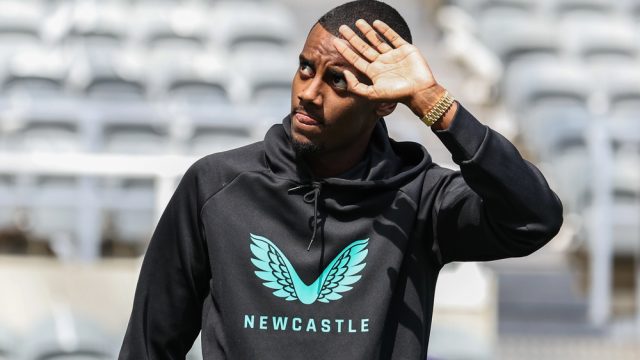 Alexander Isak #14 of Newcastle United arrives during the Premier League match Newcastle United vs Brighton and Hove Albion at St. James's Park, Newcastle, United Kingdom, 11th May 2024 — Photo by operations@newsimages.co.uk