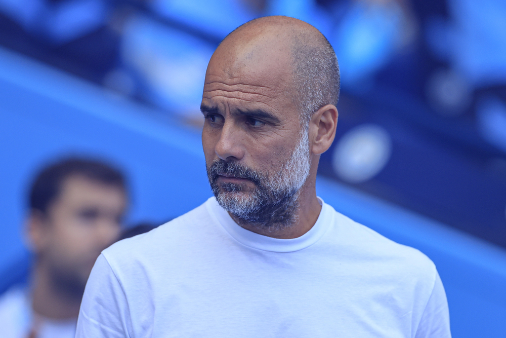 Pep Guardiola the Manchester City manager — Photo by operations@newsimages.co.uk