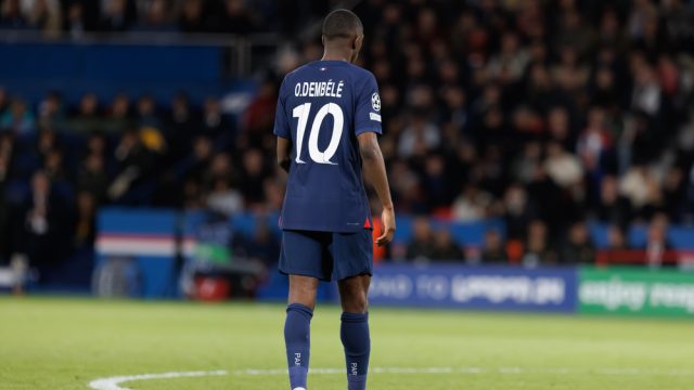 Ousmane Dembele during UEFA Champions League quarterfinal between Paris Saint-Germain FC and FC Barcelona at Parc des Princes, Paris, France (Maciej Rogowski) — Photo by mrogowski_photography