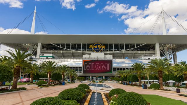 Miami Gardens, FL - October 7, 2022: Hard Rock Stadium is the home for the NFL Miami Dolphins and the University of Miami Hurricanes football team. — Photo by C5Media