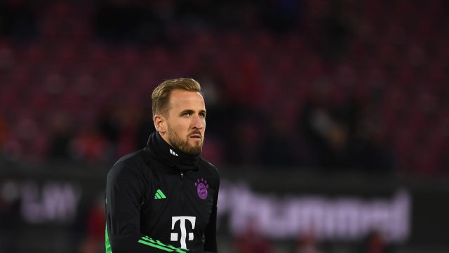 COLOGNE, GERMANY - 24 NOVEMBER, 2023: Harry Kane, The football match of Bundesliga 1. FC Koeln vs FC Bayern Munich. at Rhein Energie Stadion — Photo by vitaliivitleo
