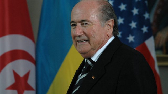 JULY 7, 2006 - BERLIN: Sepp Blatter at a reception for members of the FIFA executive committee in the Chanclery in Berlin — Photo by 360ber