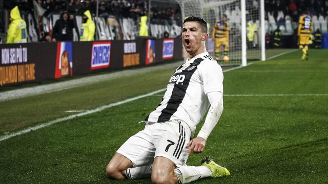 Cristiano Ronaldo, Portugal, Juventus, score and celebrating the goal. — Photo by CristianoBarni