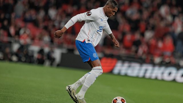 Dujon Sterling during UEFA Europa League 23/24 game between SL Benfica and Rangers FC at Estadio Da Luz, Lisbon, Portugal. (Maciej Rogowski) — Photo by mrogowski_photography
