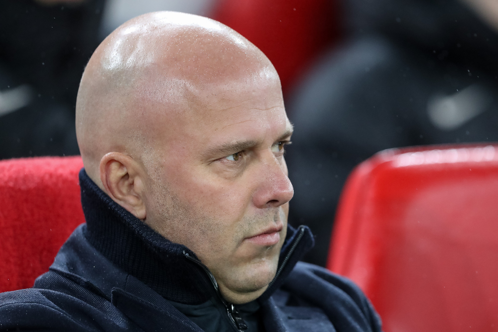 Arne Slot manager of Liverpool looks on during the Premier League match Liverpool vs Manchester United at Anfield, Liverpool, United Kingdom, 5th January 2024 — Photo by operations@newsimages.co.uk