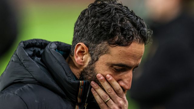 Ruben Amorim manager of Manchester United during the Premier League match Wolverhampton Wanderers vs Manchester United at Molineux, Wolverhampton, United Kingdom, 8th December 2025 — Photo by operations@newsimages.co.uk