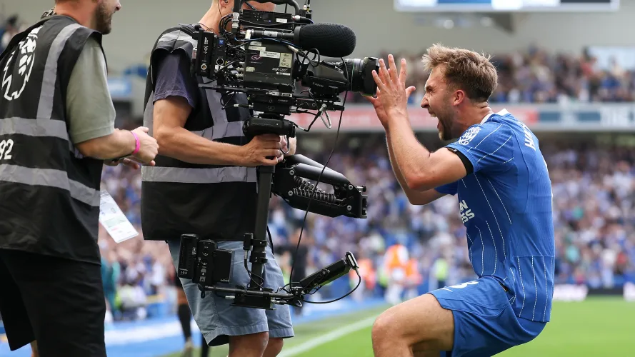 Jack Hinshelwood makes sure TV viewers knows who was on target