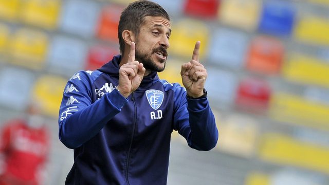 Alessio Dionisi coach of Empoli, during the first match of the Italian Serie B football championship between Frosinone - Empoli final result 0-2, match played at the Benito Stirpe stadium in Frosinone, stadium still without fans due to anti-coronavir — Photo by VincenzoIzzo