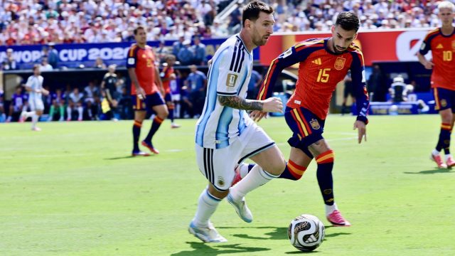 July 19, 2026, New Jersey, USA: Lionel Messi #10 of Argentina during soccer match between Spain and Argentina in the final of FIFA World Cup 2026 at New Jersey /New York stadium in New Jersey (niyi fote / thenews2) — Photo by thenews2.com
