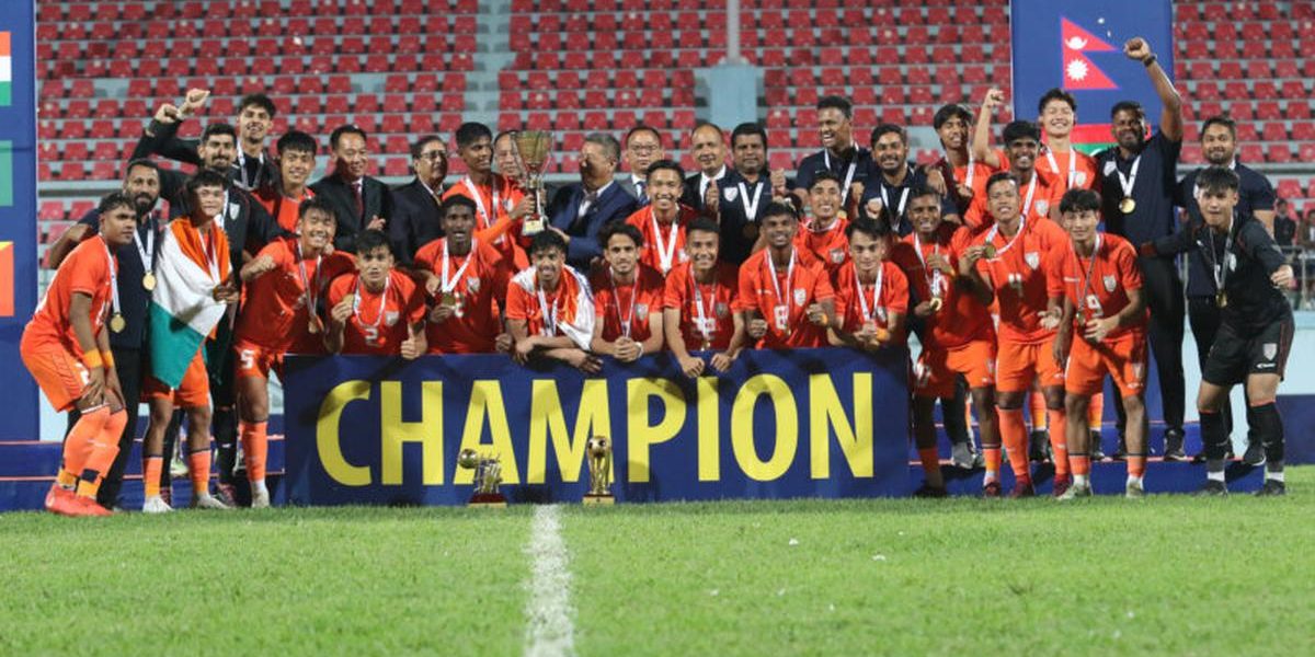 Indian football: India beats Pakistan 3-0 to win SAFF U19 title