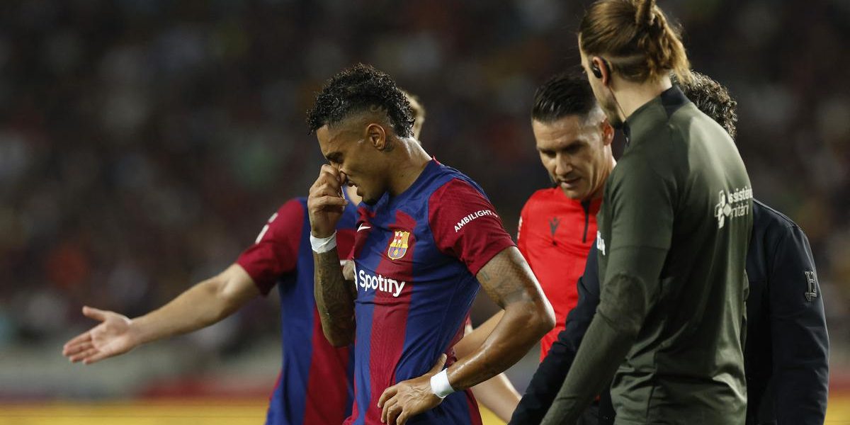 Barca’s Raphinha sidelined with hamstring injury