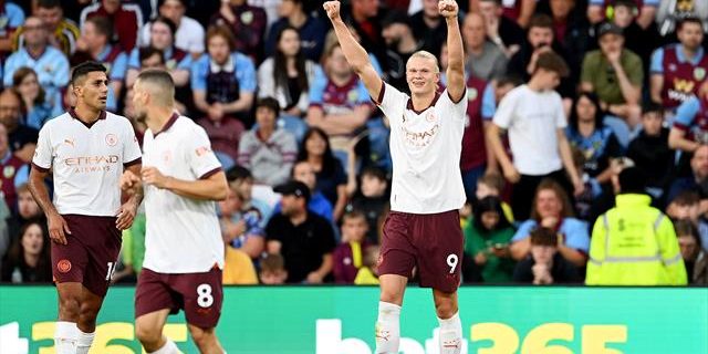 Haaland nets brace as Man City cruise past Burnley in season opener