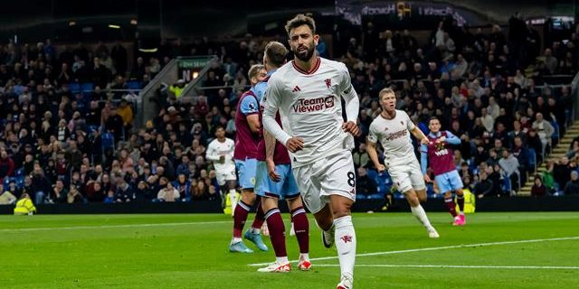 Man Utd squeeze past Burnley to end losing run thanks to Fernandes stunner