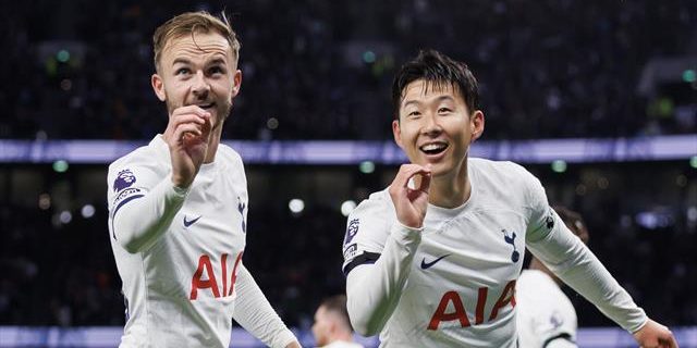Son and Maddison both on target as Spurs go back top