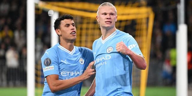 Haaland double helps City to nervy win over Young Boys in Switzerland