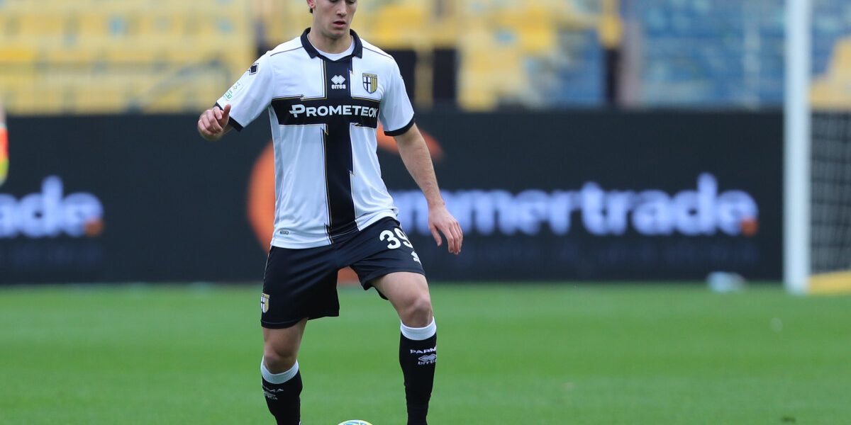 Alessandro Circati of Parma Calcio 1913 in action during the Serie B match between Parma Calcio 1913 and Perugia Calcio at Stadio Ennio Tardini on January 21, 2023 in Parma, Italy. (Photo by Luca Amedeo Bizzarri/LiveMedia/NurPhoto) (Photo by Luca Amedeo Bizzarri / NurPhoto / NurPhoto via AFP)