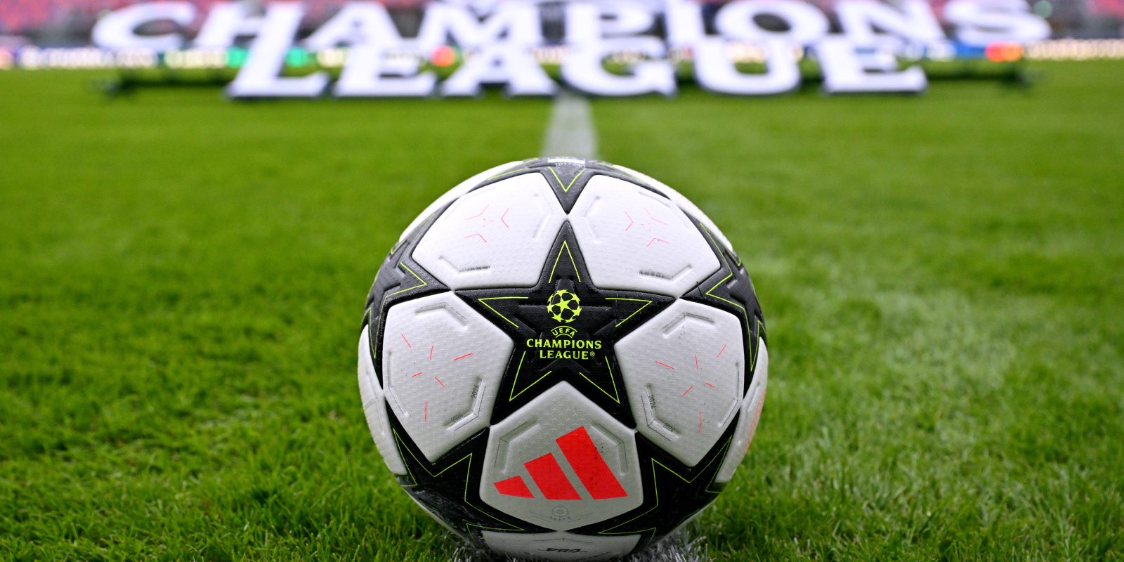 BOLOGNA, ITALY - SEPTEMBER 18: A detailed view of the Adidas Finale 24 match ball prior to the UEFA Champions League 2024/25 League Phase MD1 match between Bologna FC 1909 and FC Shakhtar Donetsk at Stadio Renato Dall'Ara on September 18, 2024 in Bologna, Italy. (Photo by Tullio Puglia - UEFA/UEFA via Getty Images)