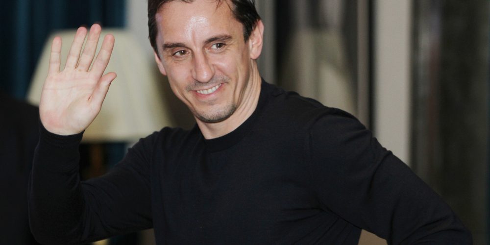 Former English soccer player Gary Neville attends the commencement ceremony for the Sport Spot Academy Shanghai 92 in Shanghai, China, 29 March 2017.