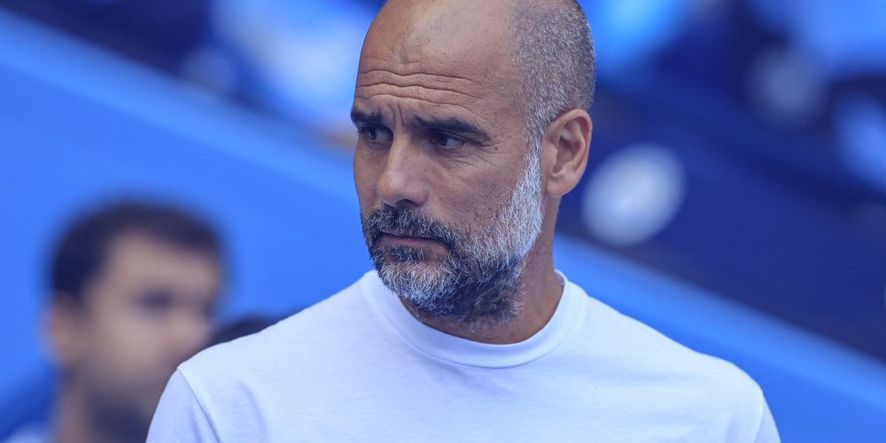 Pep Guardiola the Manchester City manager — Photo by operations@newsimages.co.uk