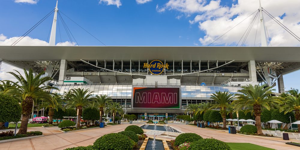 Miami Gardens, FL - October 7, 2022: Hard Rock Stadium is the home for the NFL Miami Dolphins and the University of Miami Hurricanes football team. — Photo by C5Media