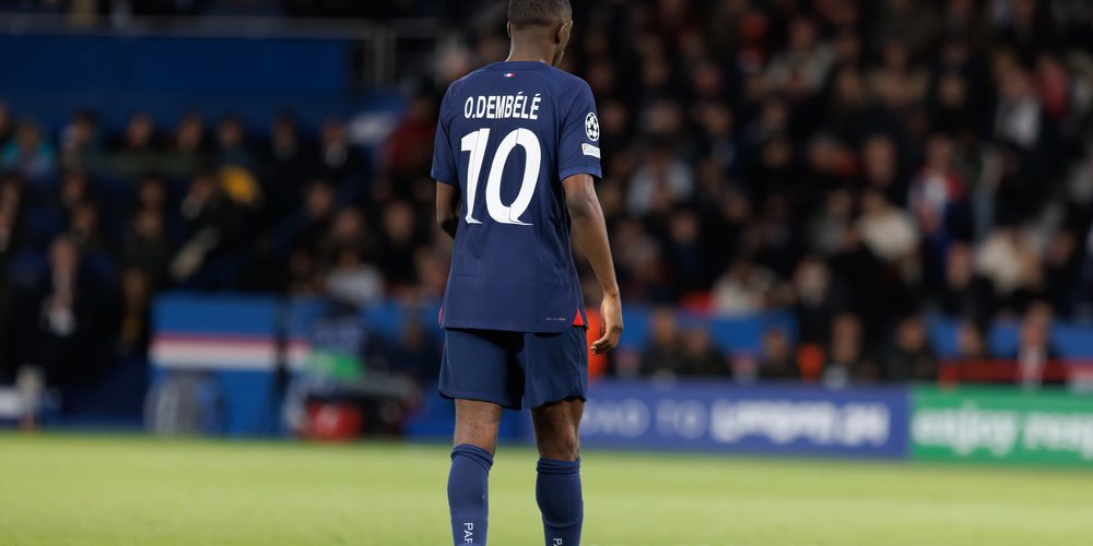 Ousmane Dembele during UEFA Champions League quarterfinal between Paris Saint-Germain FC and FC Barcelona at Parc des Princes, Paris, France (Maciej Rogowski) — Photo by mrogowski_photography