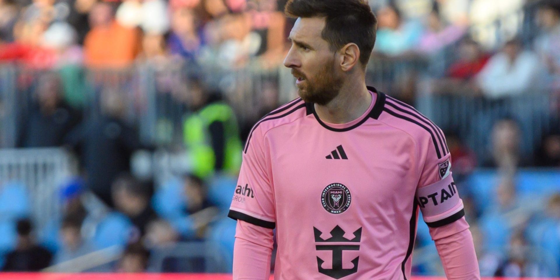 Toronto, ON, Canada - October 5, 2024: Lionel Messi #10 of the Inter Miami FC looks at during the 2024 MLS Regular season match between Toronto FC (Canada) v Inter Miami CF (USA) at BMO Field. — Photo by pftrip