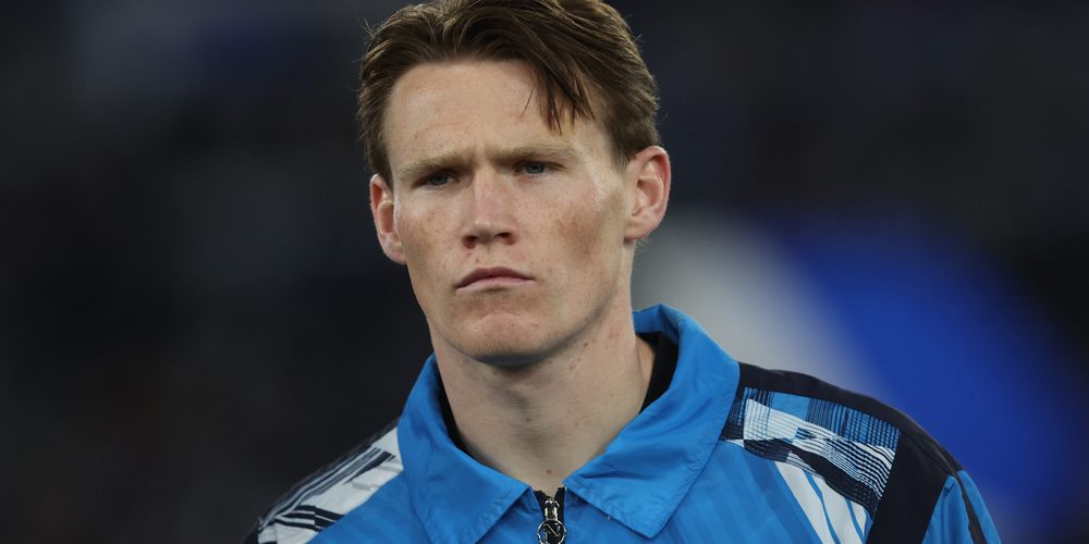 Rome, Italy 15.02.2025 : Scott Mctominay of Napoli close-up of before Italian football championship Serie A Enilive 2024-2025 match SS Lazio vs SSC Napoli — Photo by m.iacobucci.tiscali.it
