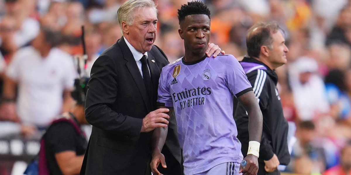 Vinicius to miss next La Liga game but injury not serious: Ancelotti