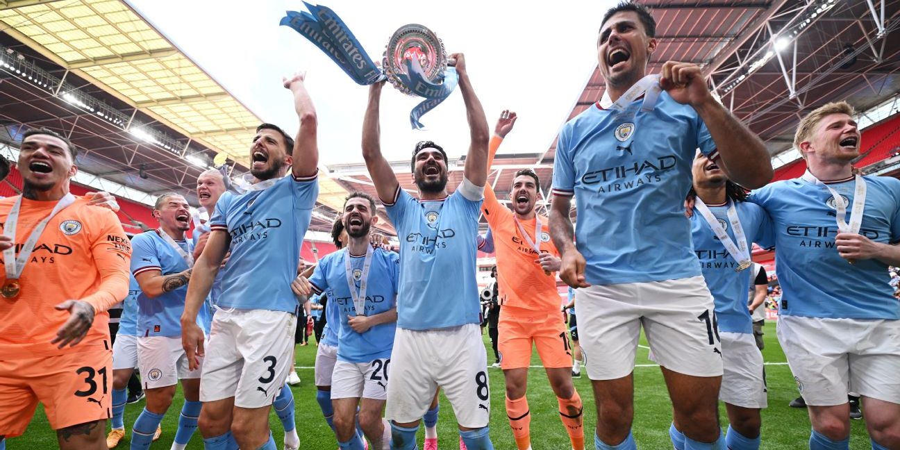 Man City's FA Cup win makes treble triumph look inevitable