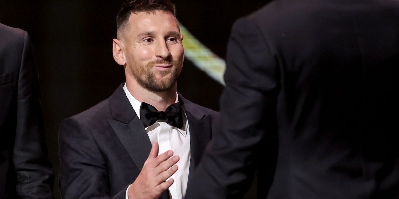 Messi wins Ballon d'Or award for record 8th time
