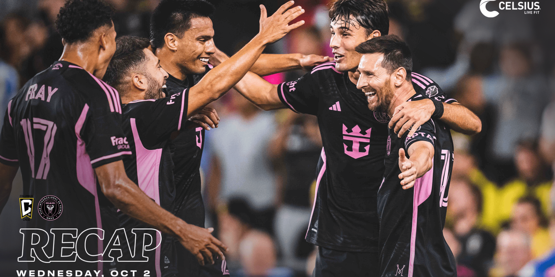 Inter Miami CF Defeats Columbus Crew on the Road Clinch Historic First Supporters’ Shield Title for the Club (image courtesy Inter Miami)