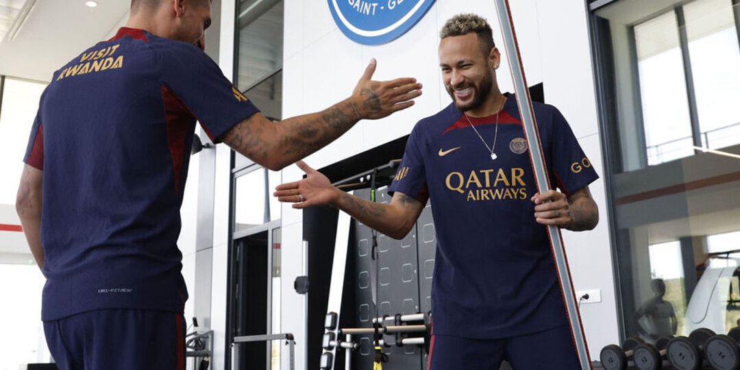 Neymar back training with PSG, injured Nuno Mendes out 'few weeks'