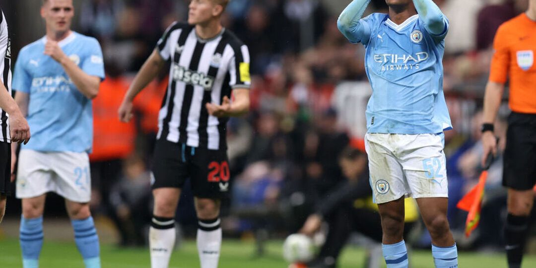Man City's quadruple hopes already over after League Cup loss to Newcastle